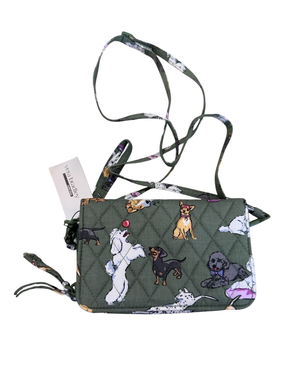 Vera Bradley crossbody dog park pattern NWT